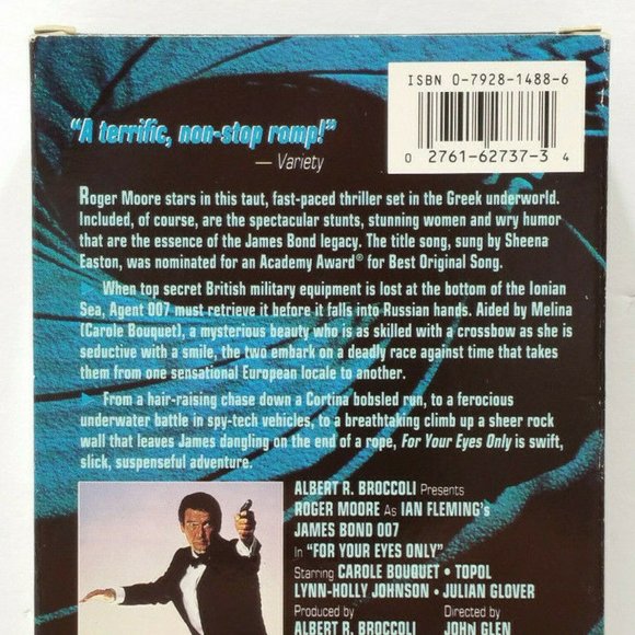 For Your Eyes Only (VHS, 1981) 4948E1M - Picture 5 of 14